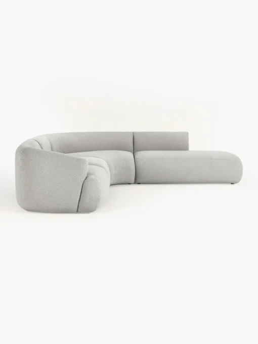 Clearance Sofá rinconera modular en tejido bouclé Sofia (4 plazas) Sofás Rinconeras|Sofás