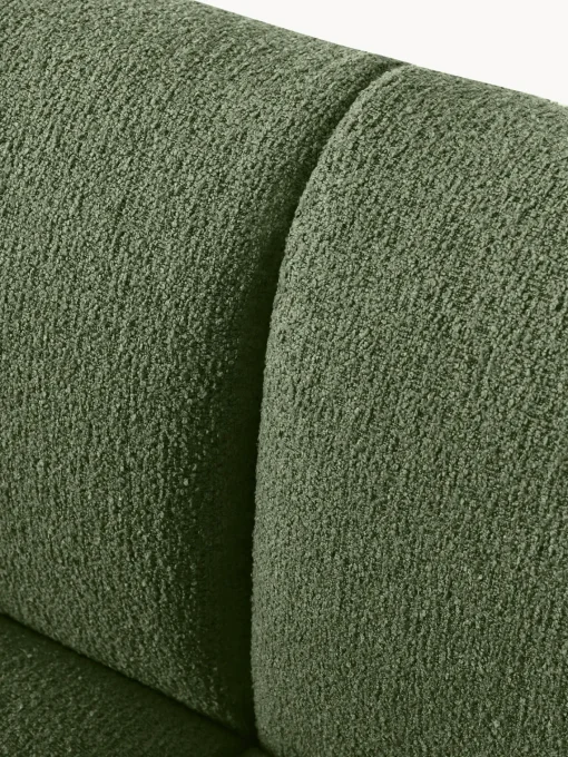 Sofás Rinconeras|Sofás>Westwing Collection Sofá rinconera modular en tejido bouclé Sofia (4 plazas) Bouclé verde oscuro