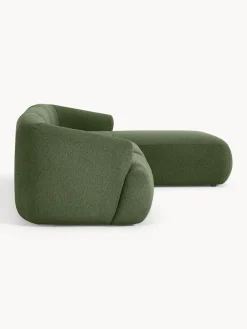 Outlet Sofá rinconera modular en tejido bouclé Sofia (3 plazas) Sofás Rinconeras|Sofás