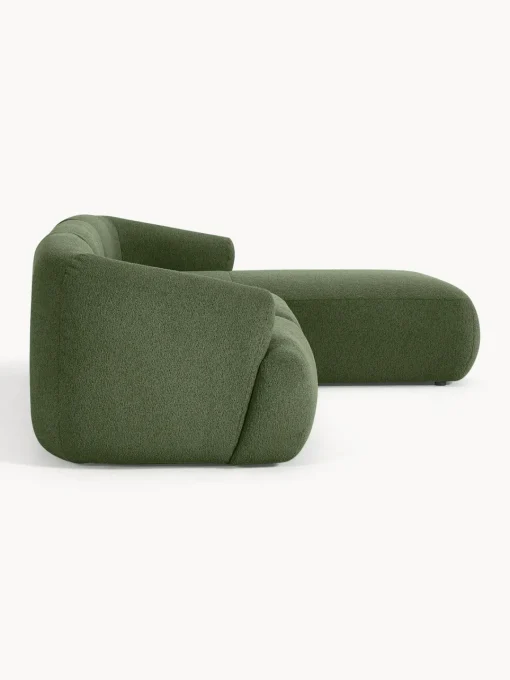 Outlet Sofá rinconera modular en tejido bouclé Sofia (3 plazas) Sofás Rinconeras|Sofás