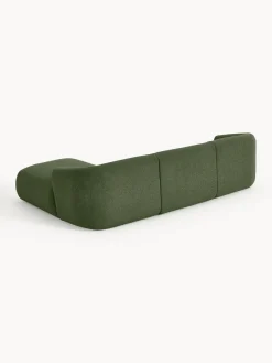 Outlet Sofá rinconera modular en tejido bouclé Sofia (3 plazas) Sofás Rinconeras|Sofás