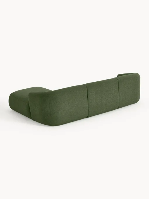 Outlet Sofá rinconera modular en tejido bouclé Sofia (3 plazas) Sofás Rinconeras|Sofás