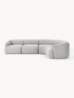 New Sofá rinconera modular en tejido bouclé Sofia (4 plazas) Sofás Rinconeras|Sofás