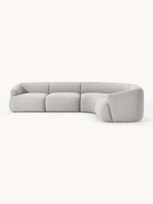 New Sofá rinconera modular en tejido bouclé Sofia (4 plazas) Sofás Rinconeras|Sofás