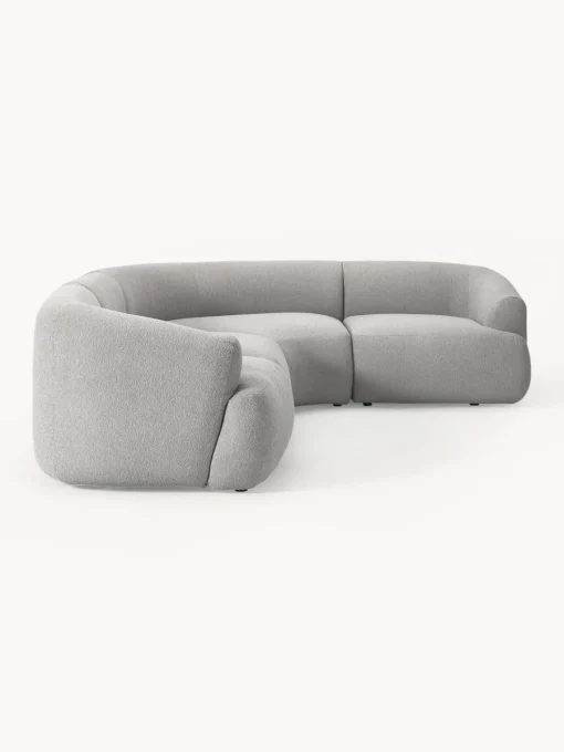 New Sofá rinconera modular en tejido bouclé Sofia (4 plazas) Sofás Rinconeras|Sofás