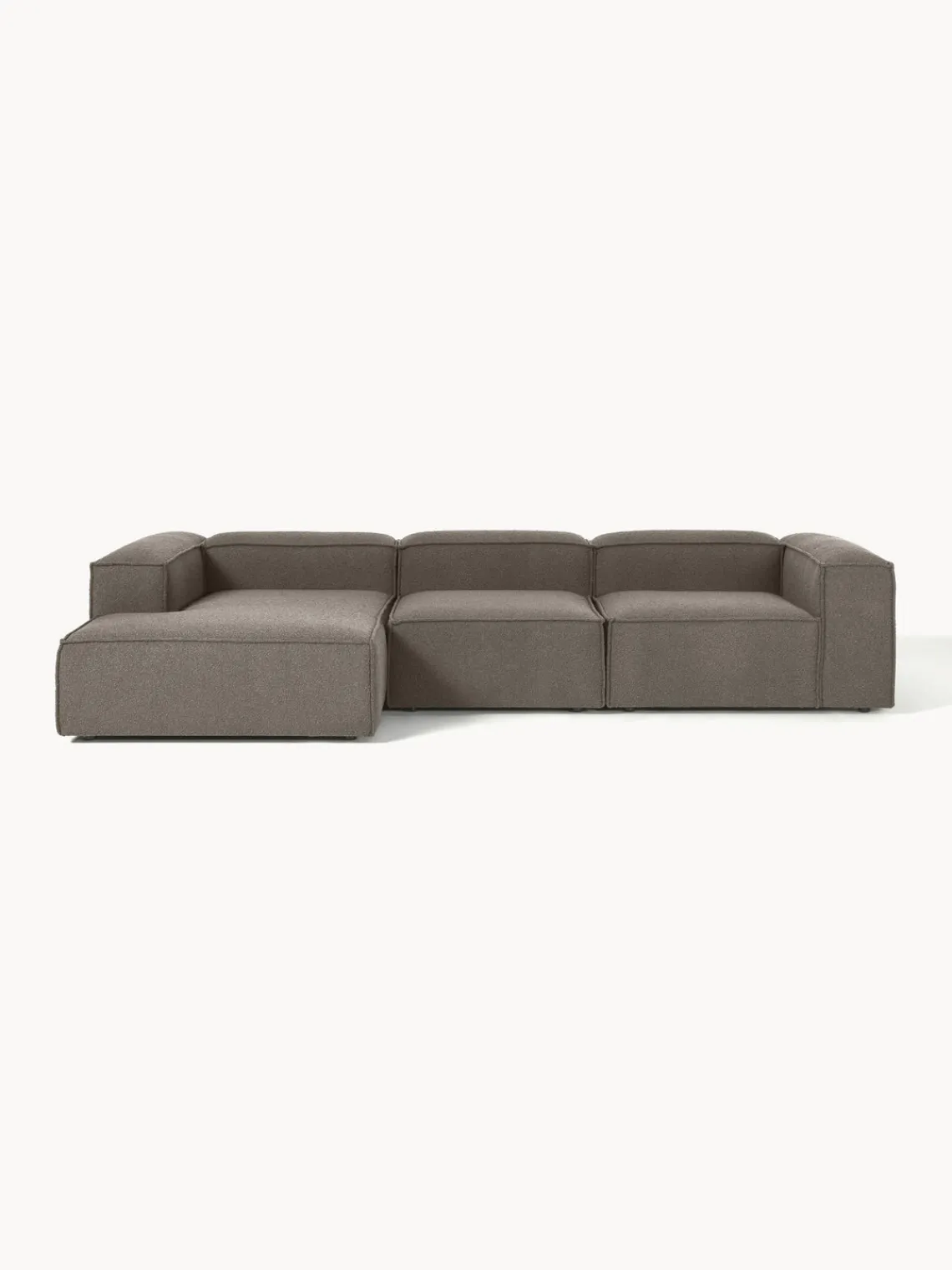New Sofá rinconera modular en tejido bouclé Lennon Sofás
