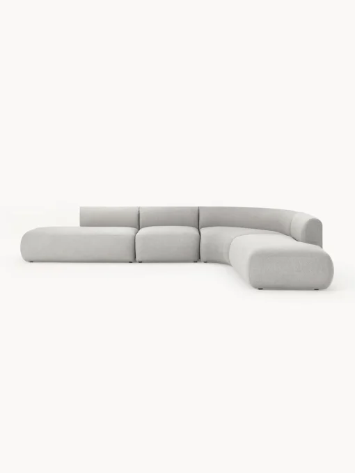 New Sofá rinconera modular en tejido bouclé Sofia (4 plazas) Sofás Rinconeras|Sofás