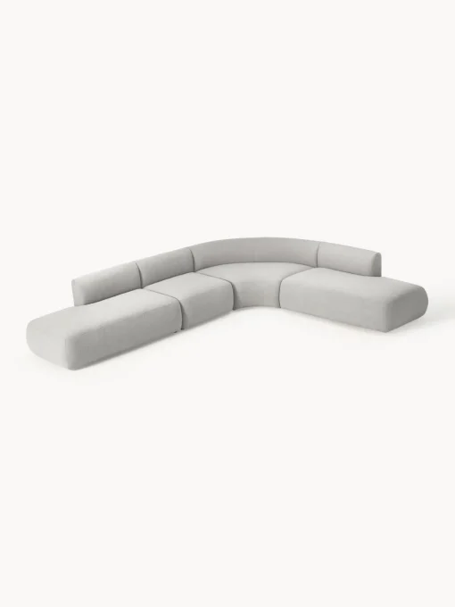New Sofá rinconera modular en tejido bouclé Sofia (4 plazas) Sofás Rinconeras|Sofás