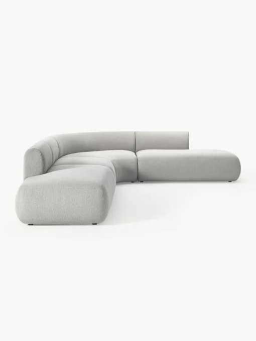 New Sofá rinconera modular en tejido bouclé Sofia (4 plazas) Sofás Rinconeras|Sofás