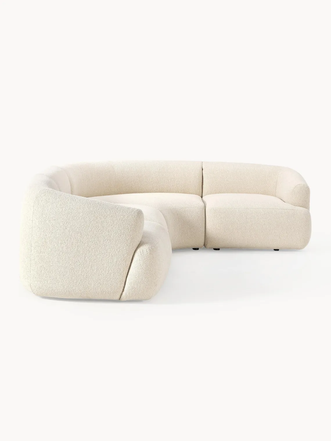 Sale Sofá rinconera modular en tejido bouclé Sofia (4 plazas) Sofás Rinconeras|Sofás