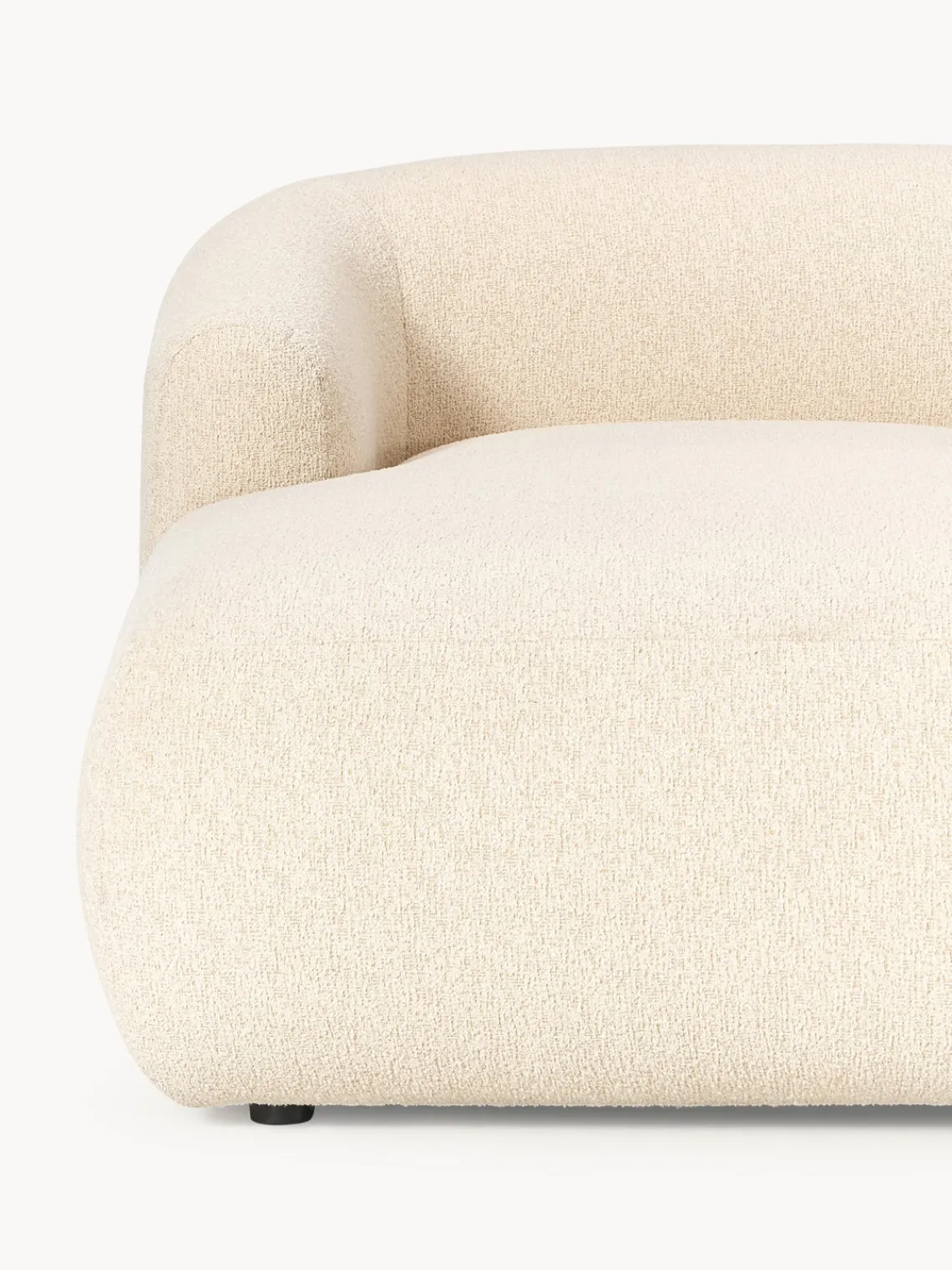 Sofás Rinconeras|Sofás>Westwing Collection Sofá rinconera modular en tejido bouclé Sofia Bouclé beige claro