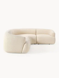 Sofás Rinconeras|Sofás></noscript>Westwing Collection Sofá rinconera modular en tejido bouclé Sofia (4 plazas) Bouclé beige claro