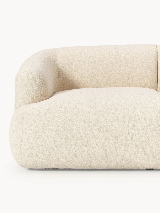 Sofás Rinconeras|Sofás>Westwing Collection Sofá rinconera modular en tejido bouclé Sofia (4 plazas) Bouclé beige claro