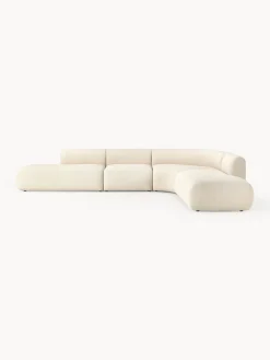 Sofá rinconera modular en tejido bouclé Sofia (4 plazas) Sofás Rinconeras|Sofás