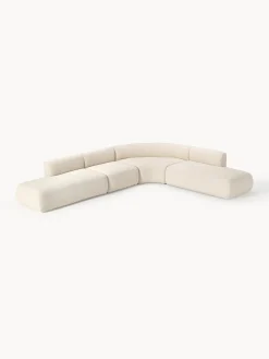 Sofá rinconera modular en tejido bouclé Sofia (4 plazas) Sofás Rinconeras|Sofás