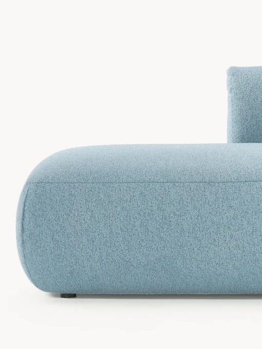Sofás Rinconeras|Sofás>Westwing Collection Sofá rinconera modular en tejido bouclé Sofia (4 plazas) Bouclé azul