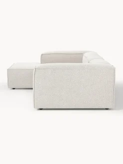 Sofás></noscript>Westwing Collection Sofá rinconera modular en tejido bouclé Lennon Bouclé blanco Off White