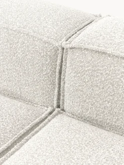 Sofás></noscript>Westwing Collection Sofá rinconera modular en tejido bouclé Lennon Bouclé blanco Off White