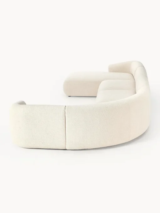 Sofás Rinconeras|Sofás>Westwing Collection Sofá rinconera modular en tejido bouclé Sofia Bouclé blanco Off White