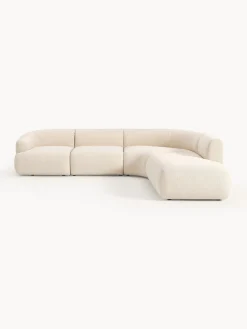 Best Sofá rinconera modular en tejido bouclé Sofia (4 plazas) Sofás Rinconeras|Sofás