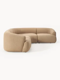 Sofás Rinconeras|Sofás></noscript>Westwing Collection Sofá rinconera modular en tejido bouclé Sofia (4 plazas) Bouclé beige