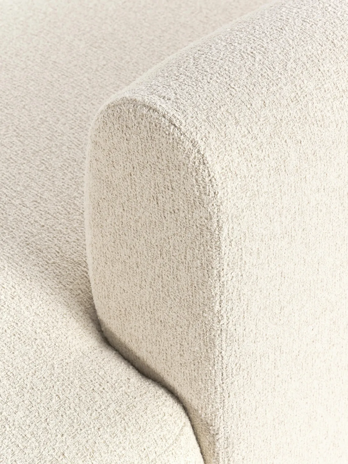 Sale Sofá rinconera modular en tejido bouclé Sofia (3 plazas) Sofás Rinconeras|Sofás