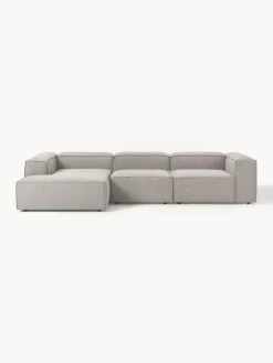 Sofás>Westwing Collection Sofá rinconera modular en tejido bouclé Lennon Bouclé taupe