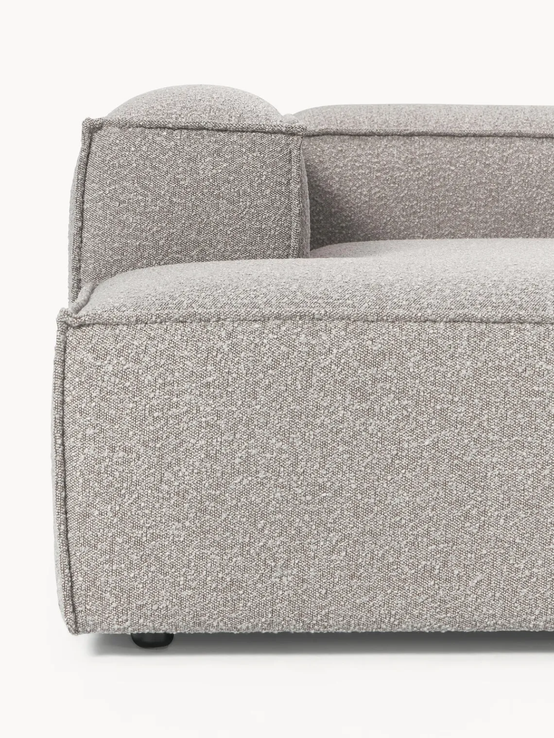 Sofás>Westwing Collection Sofá rinconera modular en tejido bouclé Lennon Bouclé taupe