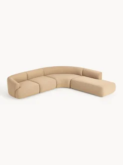 Sofás Rinconeras|Sofás></noscript>Westwing Collection Sofá rinconera modular en tejido bouclé Sofia (4 plazas) Bouclé beige