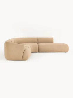 Sofás Rinconeras|Sofás></noscript>Westwing Collection Sofá rinconera modular en tejido bouclé Sofia (4 plazas) Bouclé beige