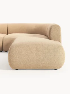 Sofás Rinconeras|Sofás></noscript>Westwing Collection Sofá rinconera modular en tejido bouclé Sofia (4 plazas) Bouclé beige