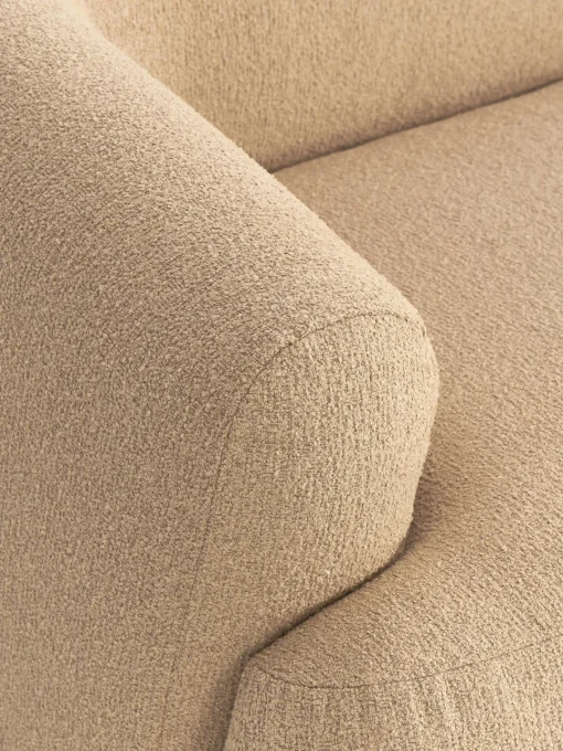 Sofás Rinconeras|Sofás>Westwing Collection Sofá rinconera modular en tejido bouclé Sofia (4 plazas) Bouclé beige