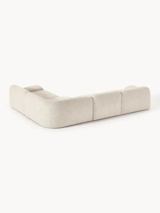 Sofás Rinconeras|Sofás>Westwing Collection Sofá rinconera modular en tejido bouclé Wolke (4 plazas) Bouclé beige claro