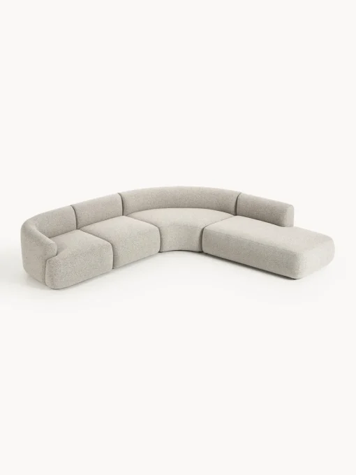 Sofá rinconera modular en tejido bouclé Sofia (4 plazas) Sofás Rinconeras|Sofás