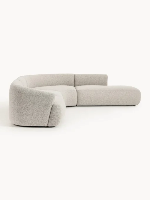 Sofá rinconera modular en tejido bouclé Sofia (4 plazas) Sofás Rinconeras|Sofás