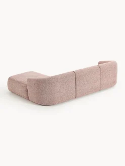 Sofás Rinconeras|Sofás></noscript>Westwing Collection Sofá rinconera modular en tejido bouclé Sofia (3 plazas) Bouclé jaspeado, rojo óxido