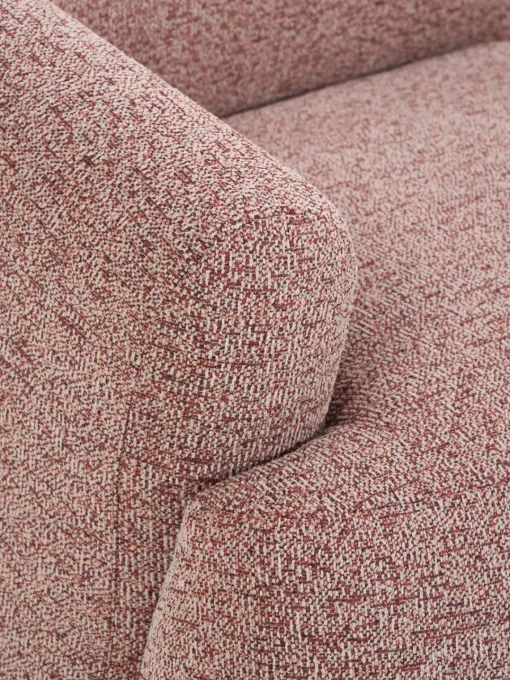 Sofás Rinconeras|Sofás>Westwing Collection Sofá rinconera modular en tejido bouclé Sofia (3 plazas) Bouclé jaspeado, rojo óxido