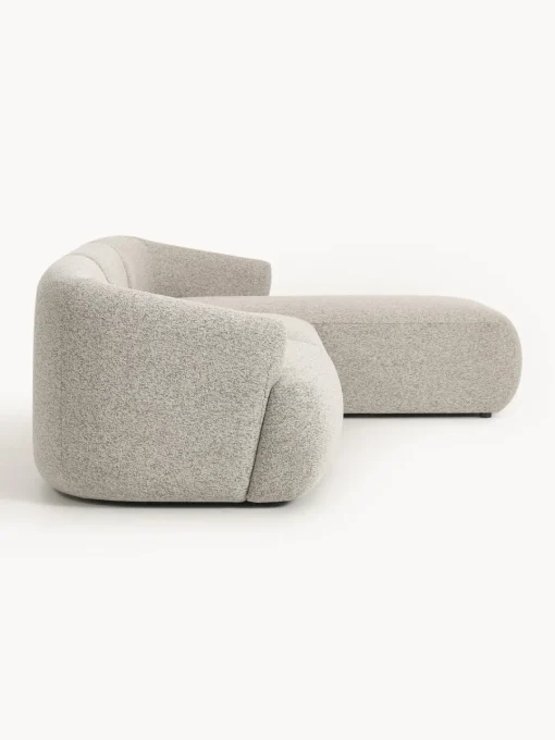 Sofás Rinconeras|Sofás>Westwing Collection Sofá rinconera modular en tejido bouclé Sofia (3 plazas) Bouclé jaspeado, beige