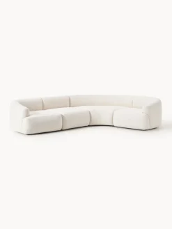 Clearance Sofá rinconera modular en tejido bouclé Sofia (4 plazas) Sofás Rinconeras|Sofás