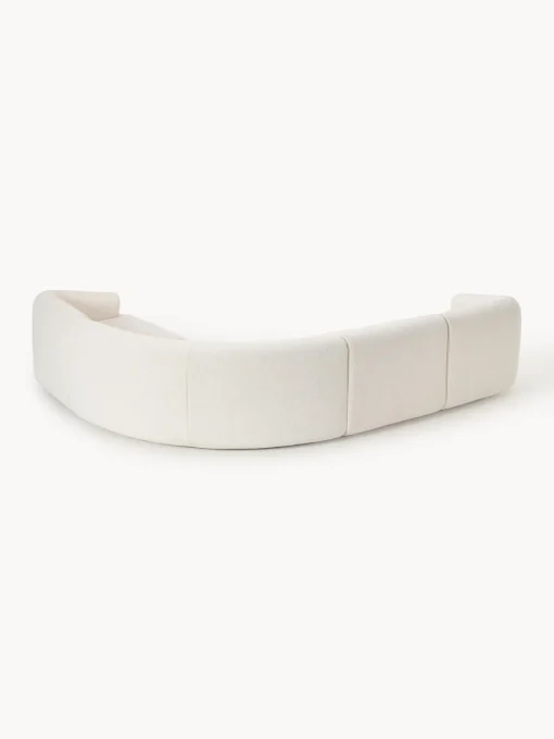 Clearance Sofá rinconera modular en tejido bouclé Sofia (4 plazas) Sofás Rinconeras|Sofás