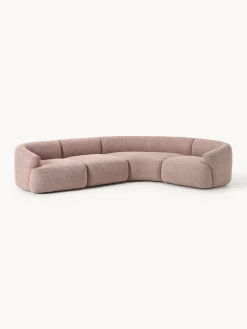 Discount Sofá rinconera modular en tejido bouclé Sofia (4 plazas) Sofás Rinconeras|Sofás