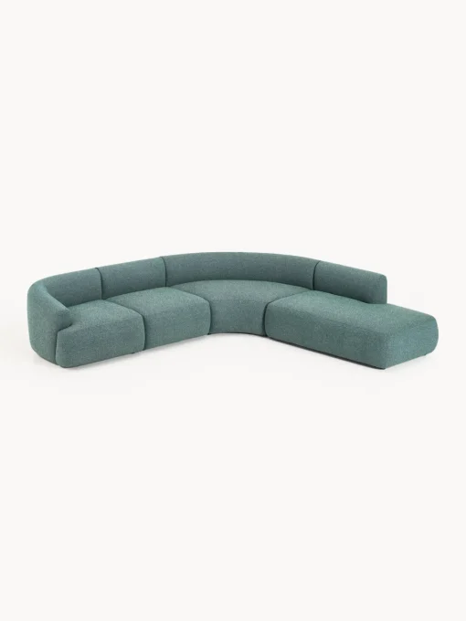 Discount Sofá rinconera modular en tejido bouclé Sofia (4 plazas) Sofás Rinconeras|Sofás