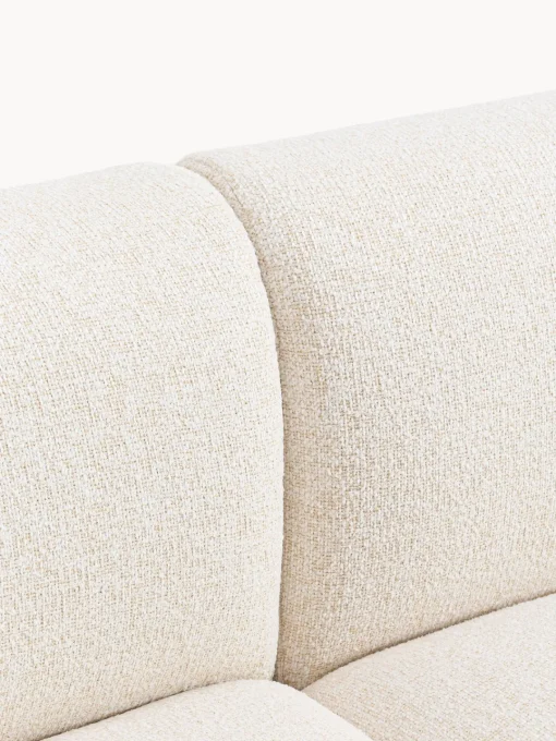 Sofás Rinconeras|Sofás>Westwing Collection Sofá rinconera modular en tejido bouclé Sofia (3 plazas) Bouclé jaspeado, blanco crema