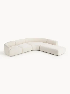 Sofá rinconera modular en tejido bouclé Sofia (4 plazas) Sofás Rinconeras|Sofás