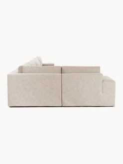 Sofás Rinconeras|Sofás></noscript>Westwing Collection Sofá rinconera modular grande con tapizado desenfundable Russell Tejido beige jaspeado