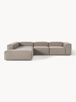 Sofás></noscript>Westwing Collection Sofá rinconera modular grande Lennon Tejido taupe