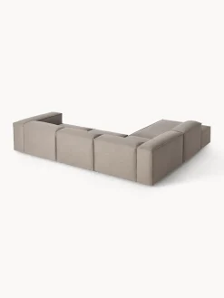 Sofás></noscript>Westwing Collection Sofá rinconera modular grande Lennon Tejido taupe