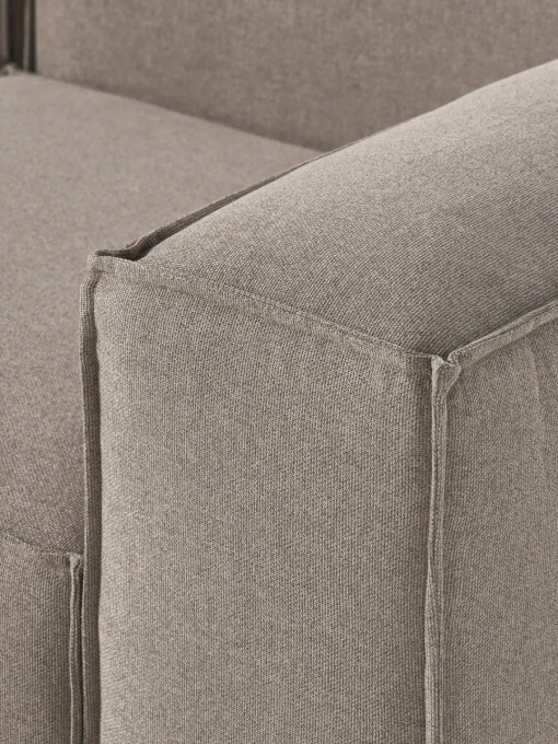 Sofás>Westwing Collection Sofá rinconera modular grande Lennon Tejido taupe