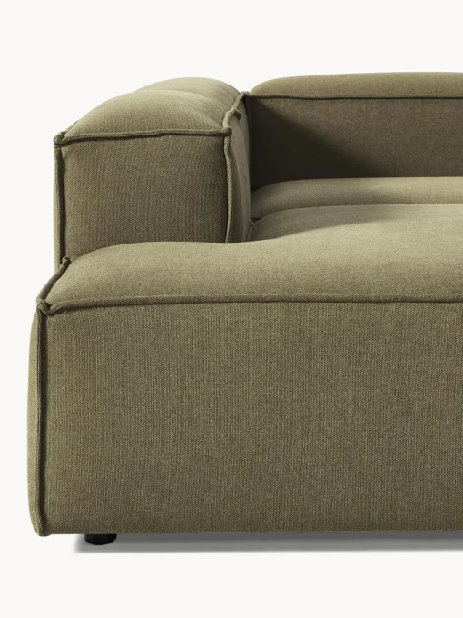Sofás>Westwing Collection Sofá rinconera modular grande Lennon Tejido verde oliva