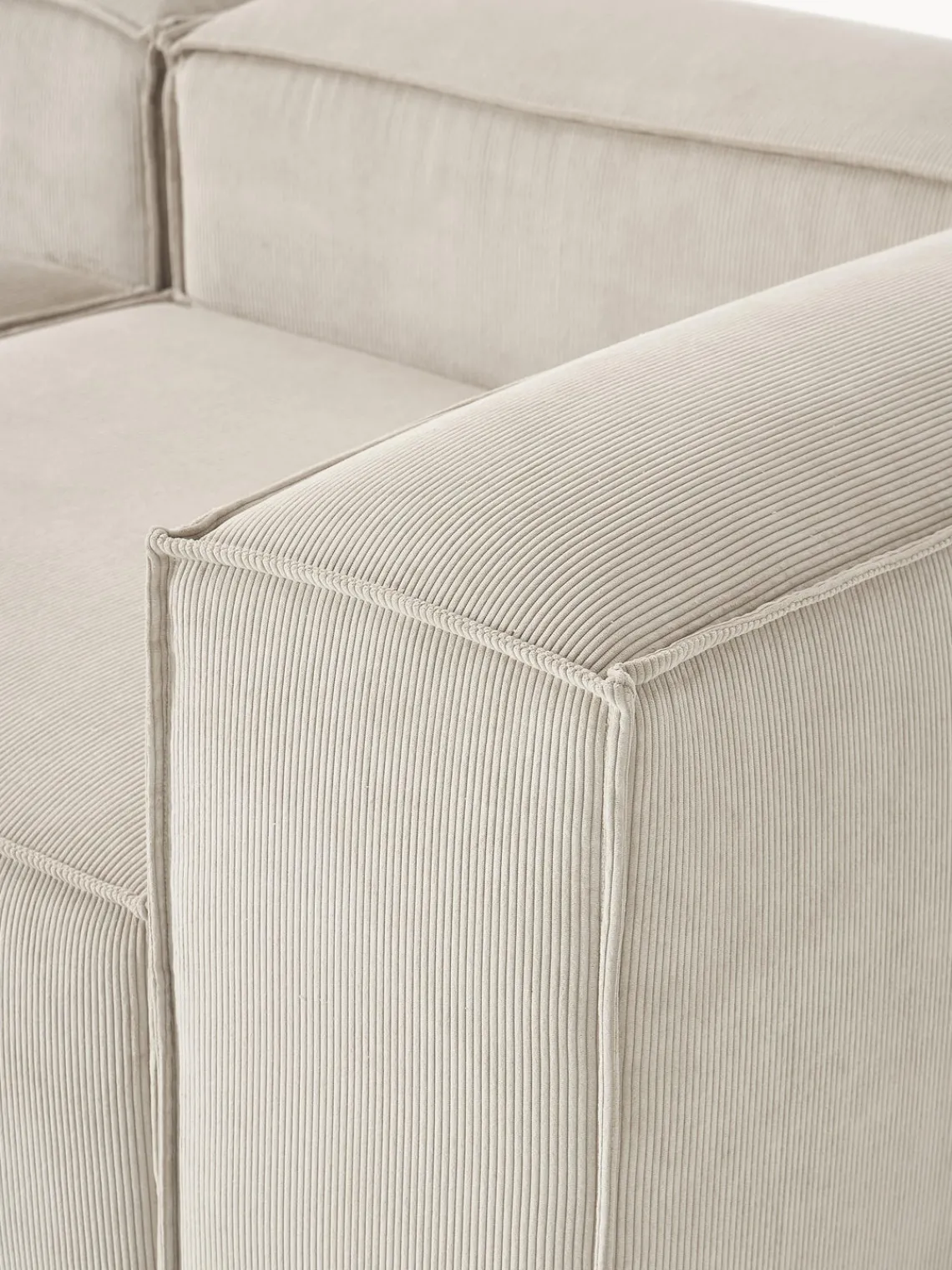 Online Sofá rinconera modular grande de pana Lennon Sofás